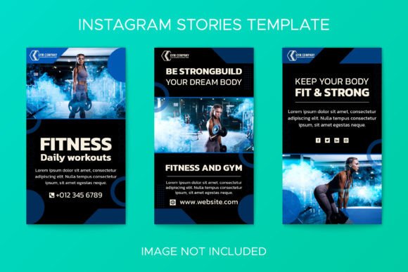 Download Flat Gym  Instagram Stories Collection - Premium Resources