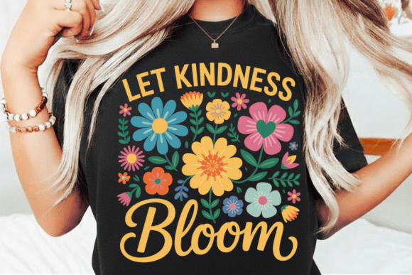 Download Let Kindness Bloom PNG, Retro Floral - Floral Collection