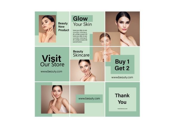 Download Media Social Template Color Green - Social template Collection