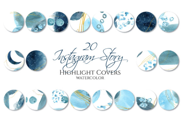Download Watercolor Instagram Story Highlight - Premium Resources