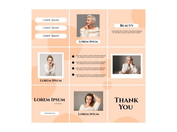 Download Media Social Template Beauty Color Beige - Social template Collection