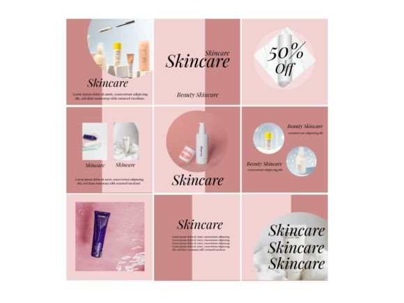 Download Media Social Template Color Pink - Social template Collection
