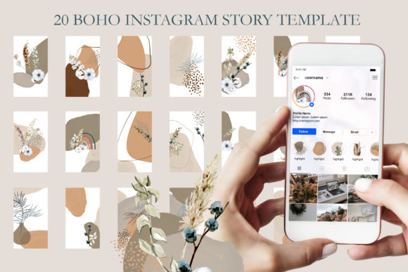 Download Boho Instagram Templates - Premium Bundle