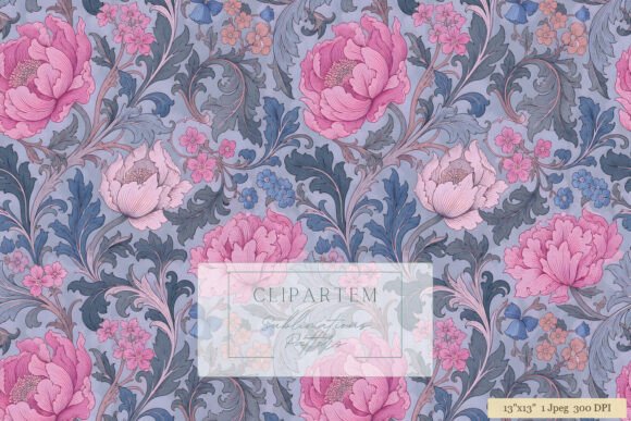 Download Morris Pink Blush Peony Floral Pattern - Floral Collection