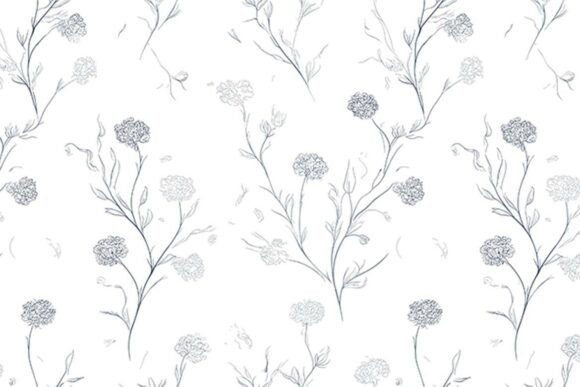 Download Subtle Floral Toile Seamless Pattern 4 - Floral Collection