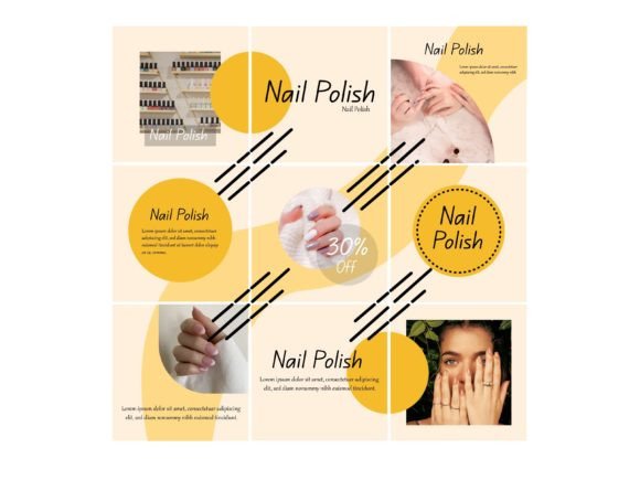 Download Media Social Template Beauty Nail Polish - Social template Collection