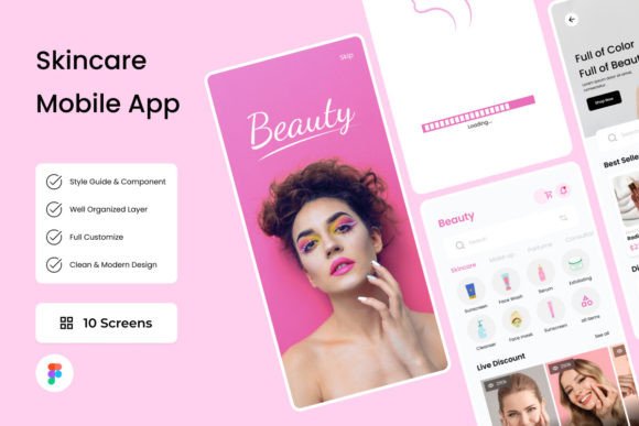 Download Beauty - Skincare E-Commerce Mobile App - Mobile Collection