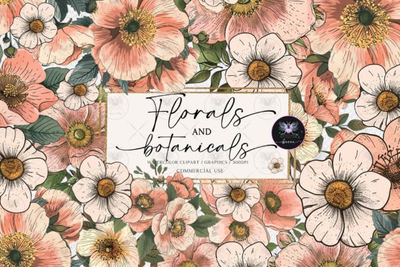 Download Botanical Floral Clipart Set - Floral Collection